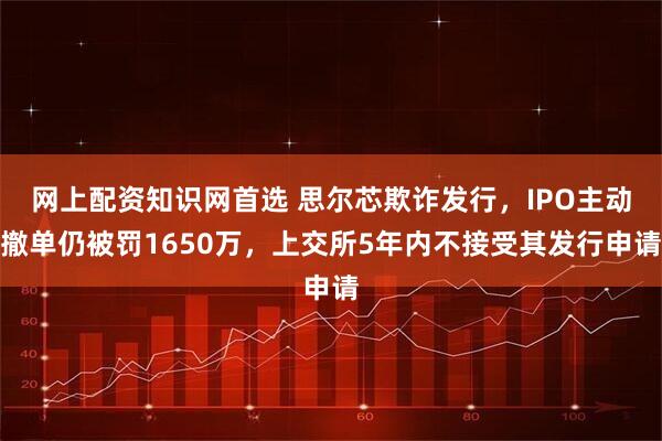 网上配资知识网首选 思尔芯欺诈发行，IPO主动撤单仍被罚1650万，上交所5年内不接受其发行申请
